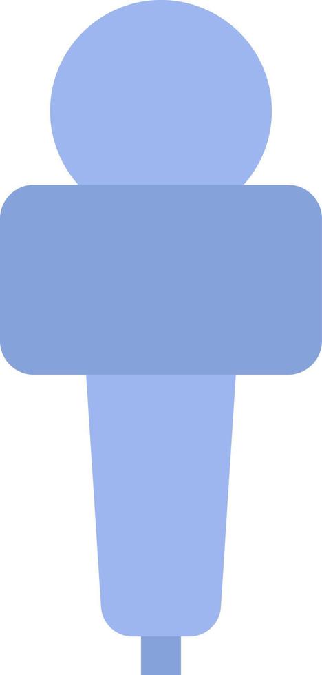 Television microphone, illustration, on a white background. vector