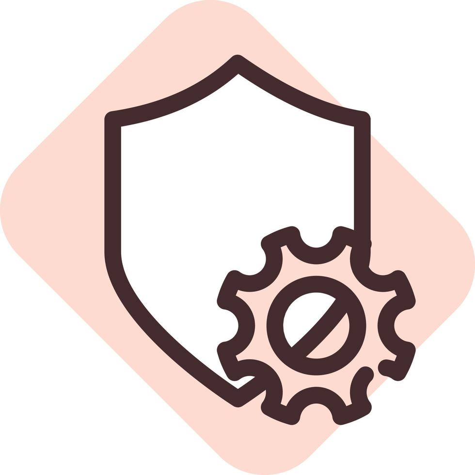 Social media security settings, illustration, vector on a white background.