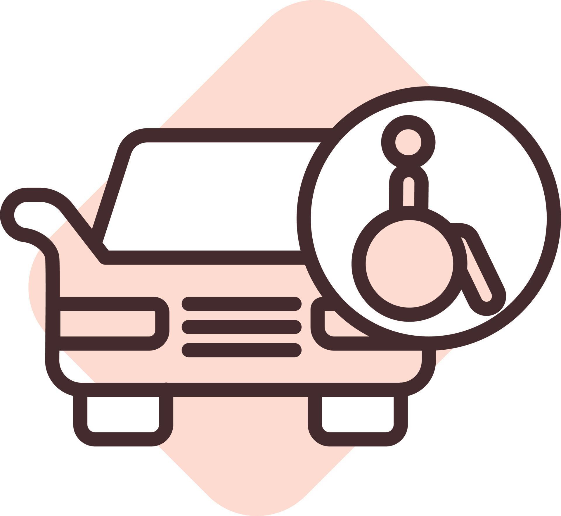 Disability Car Illustration Vector On A White Background 13903066 Disability Car Illustration Vector On A White Background 13903066