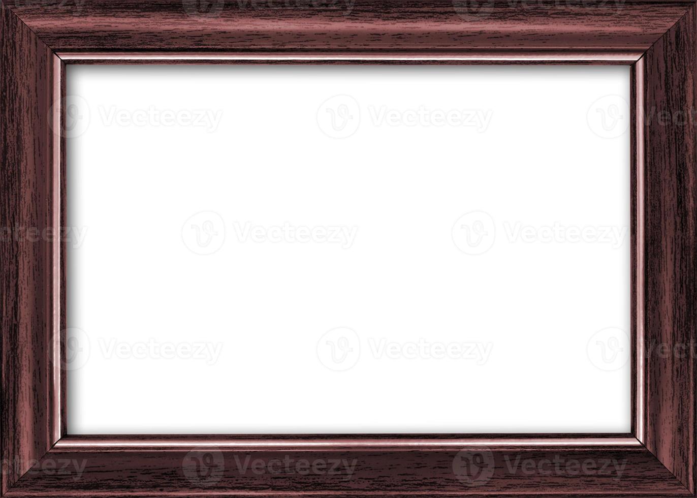 Empty picture frame with a free place inside, isolated on white photo