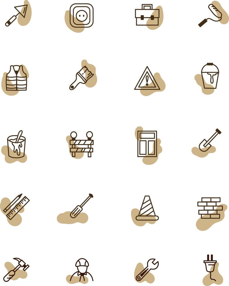 Construction work, illustration, vector, on a white background. vector