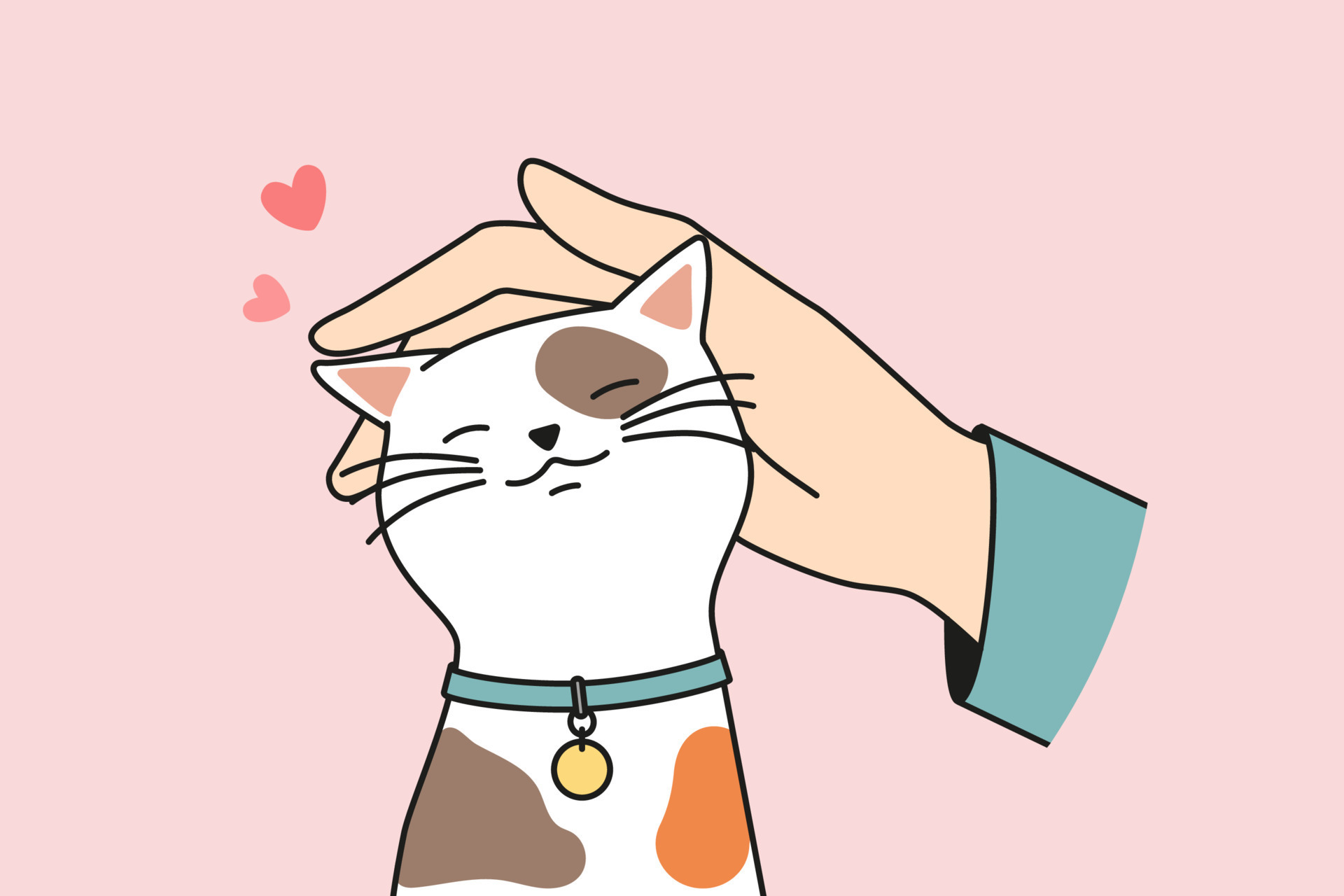 Person hand caress cute fluffy cat. Man or woman cuddle stroke happy kitten show love and care to domestic animal. Vector illustration. 13903916 Vector Art at Vecteezy Person hand caress cute fluffy cat. Man or woman cuddle stroke happy kitten show love and care to domestic animal. Vector illustration. 13903916 Vector Art at Vecteezy