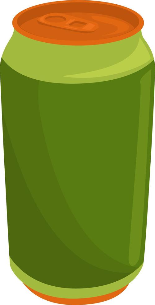 Can of beer, illustration, vector on white background.