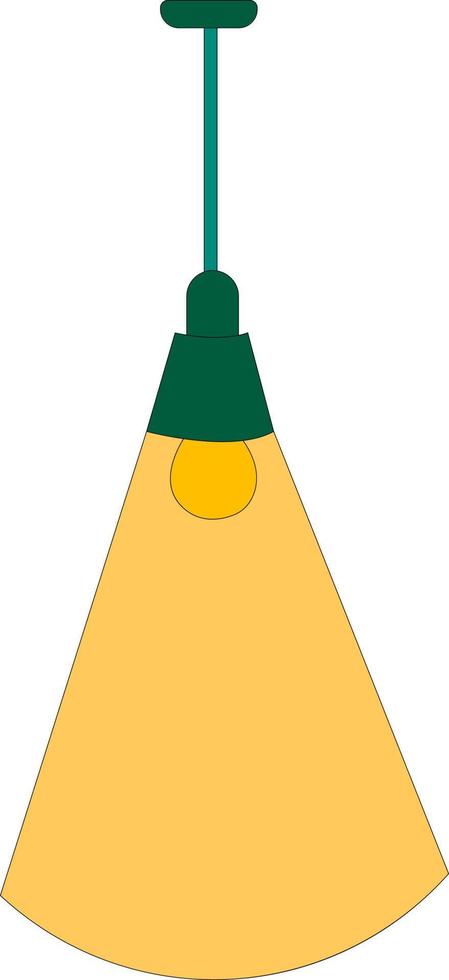 lámpara de techo, ilustración, vector sobre fondo blanco