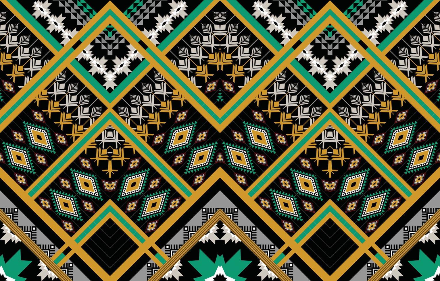 estilo geométrico étnico americano, occidental, motivo azteca. diseño de patrones sin fisuras para tela, cortina, fondo, sarong, papel pintado, ropa, envoltura, batik, azulejo, interior.ilustración vectorial. vector