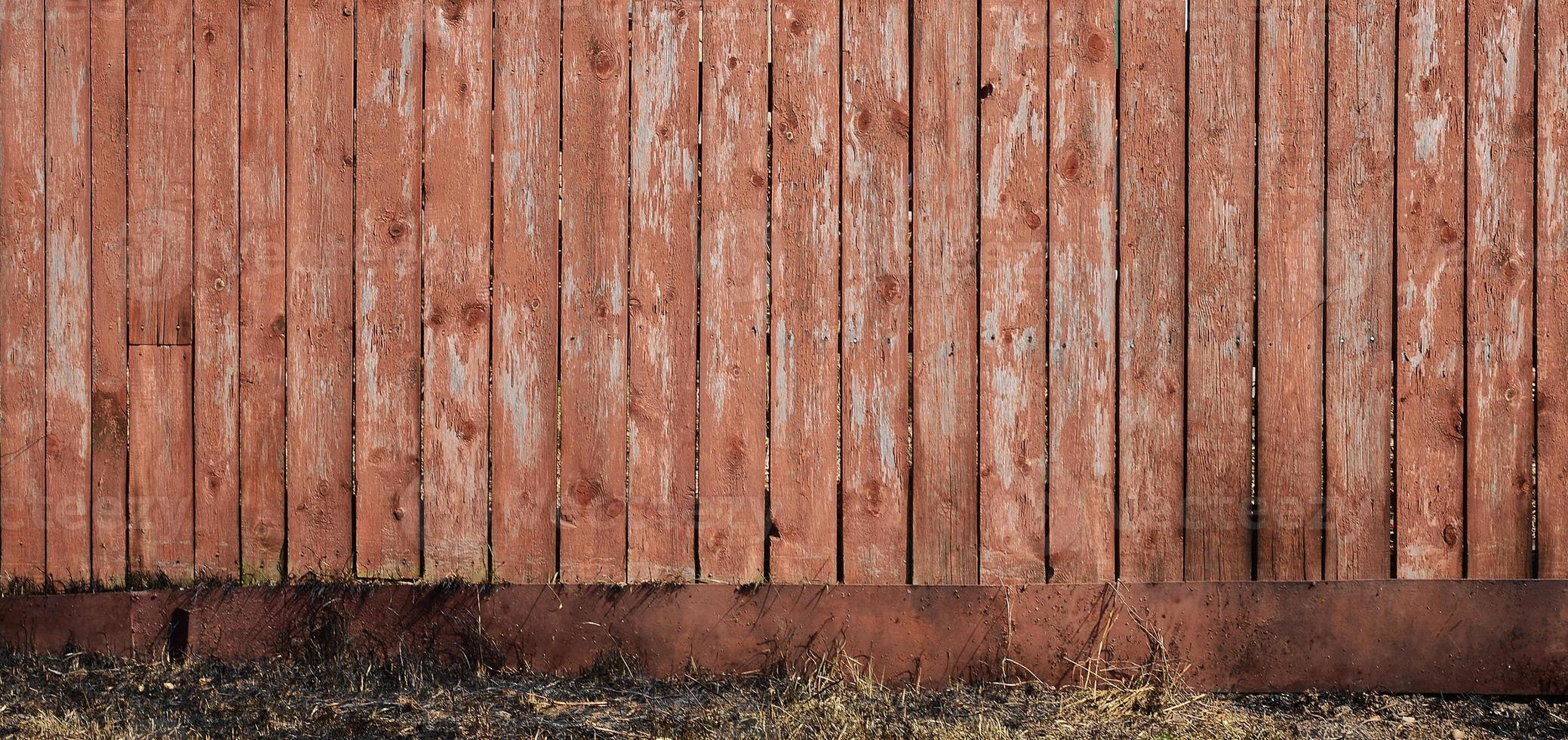 la textura de la pared de madera desgastada foto