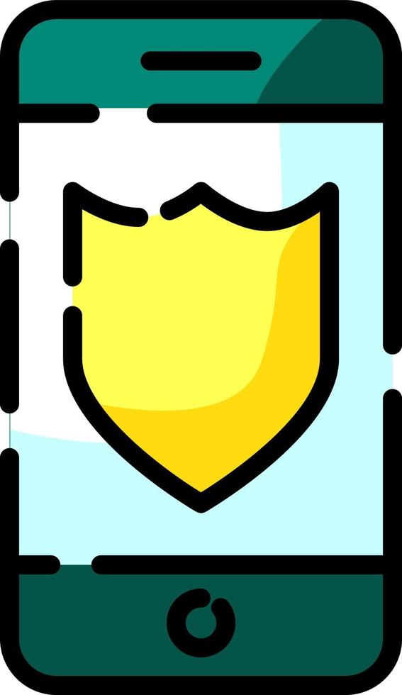 Police security, illustration, vector on a white background.