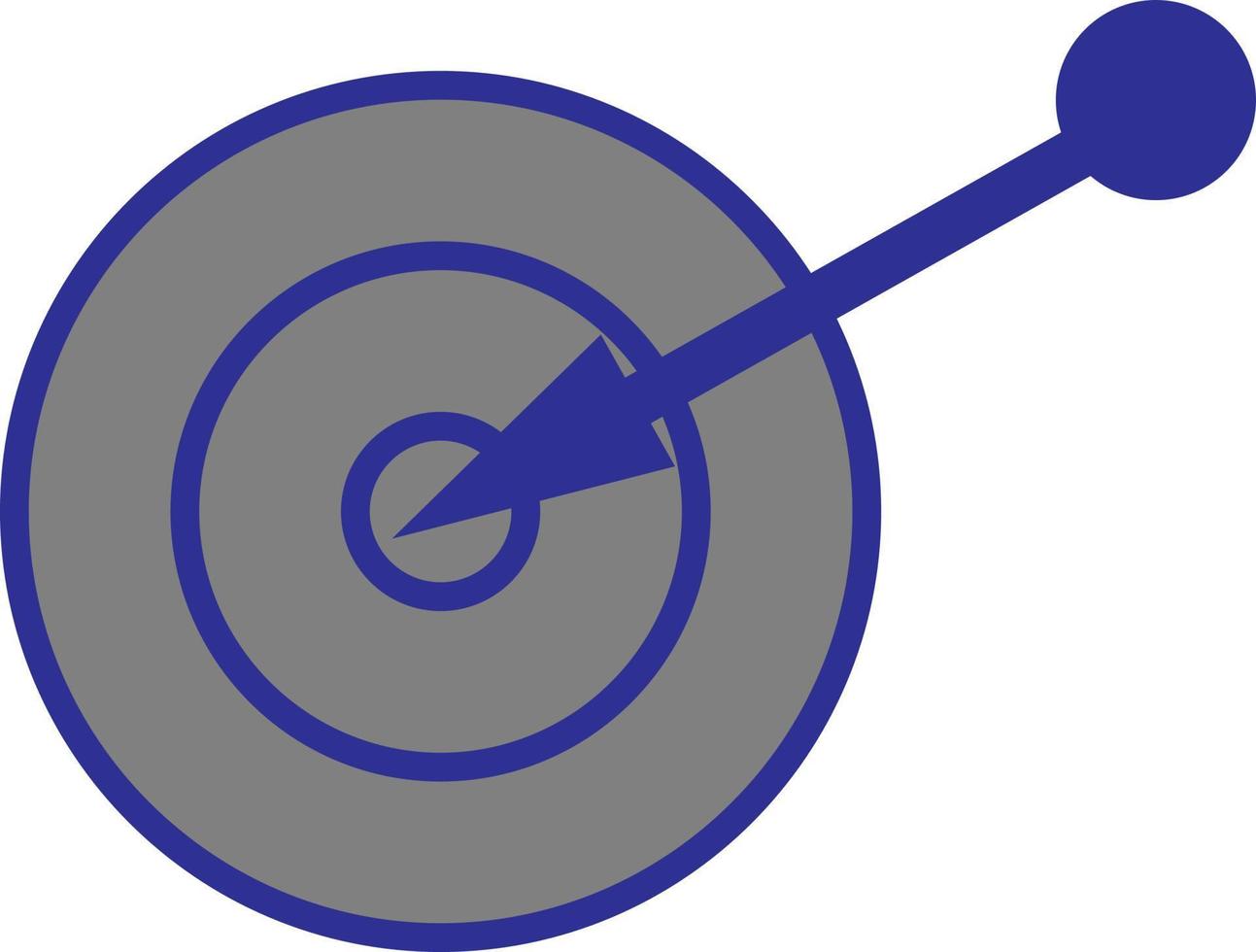 SEO analytics target, illustration, vector on a white background.