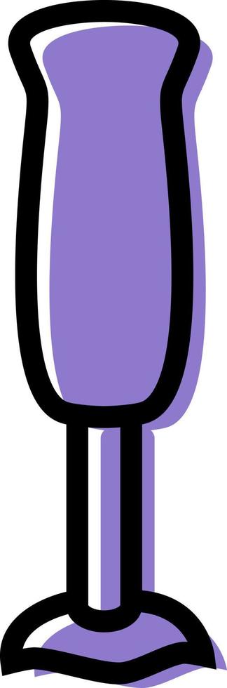 Purple hand mixer, illustration, on a white background. vector
