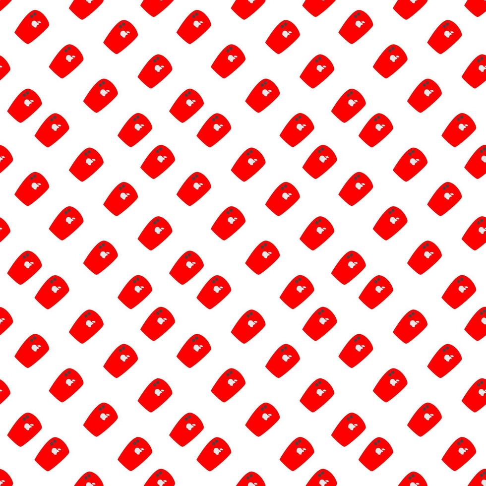 Cellphone pattern, illustration, vector on white background.