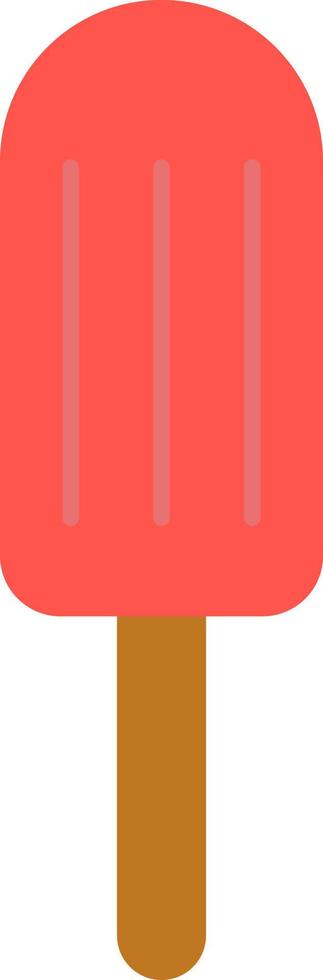 Red refreshing ice cream, illustration, on a white background. vector