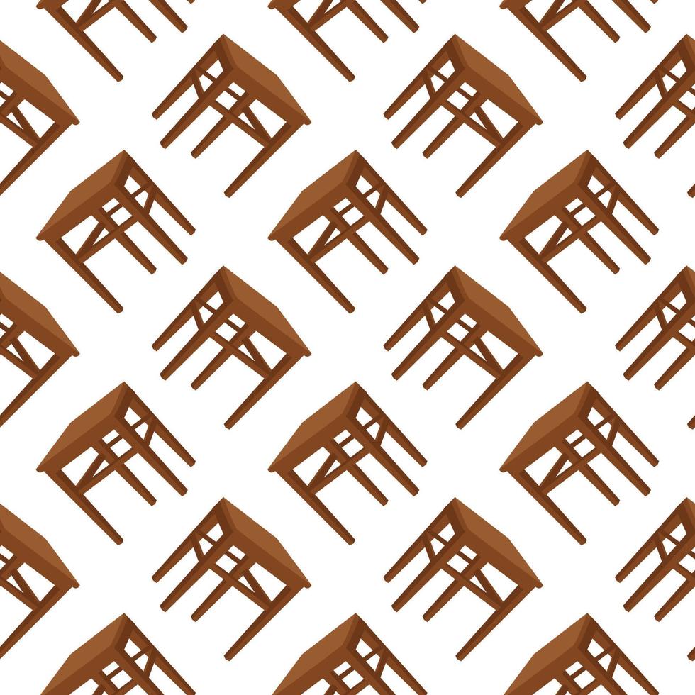 Wooden table,seamless pattern on white background. vector