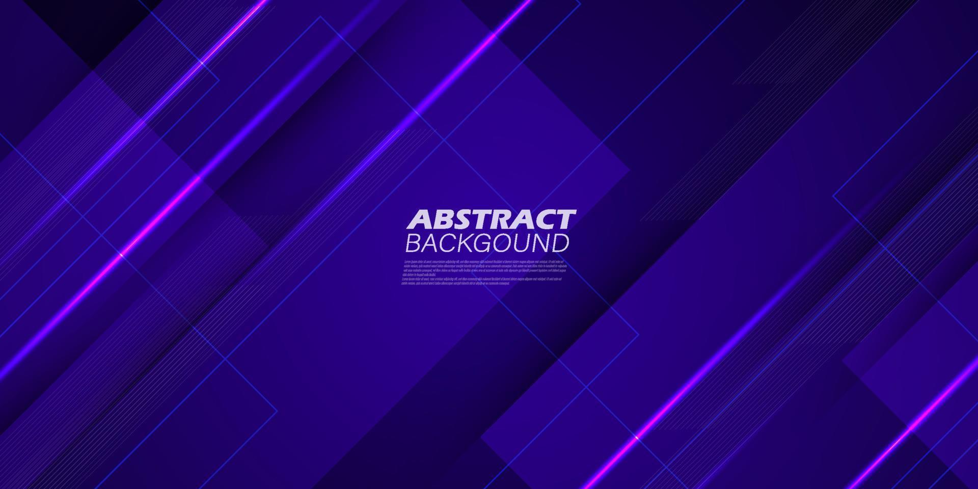 Trendy Vector Abstract, science, futuristic, energy technology concept. Digital image of light rays, stripes lines with blue light, speed and motion blur over dark blue background. Eps10