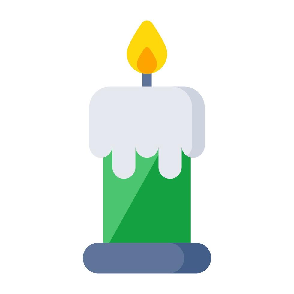 An icon design of candle vector