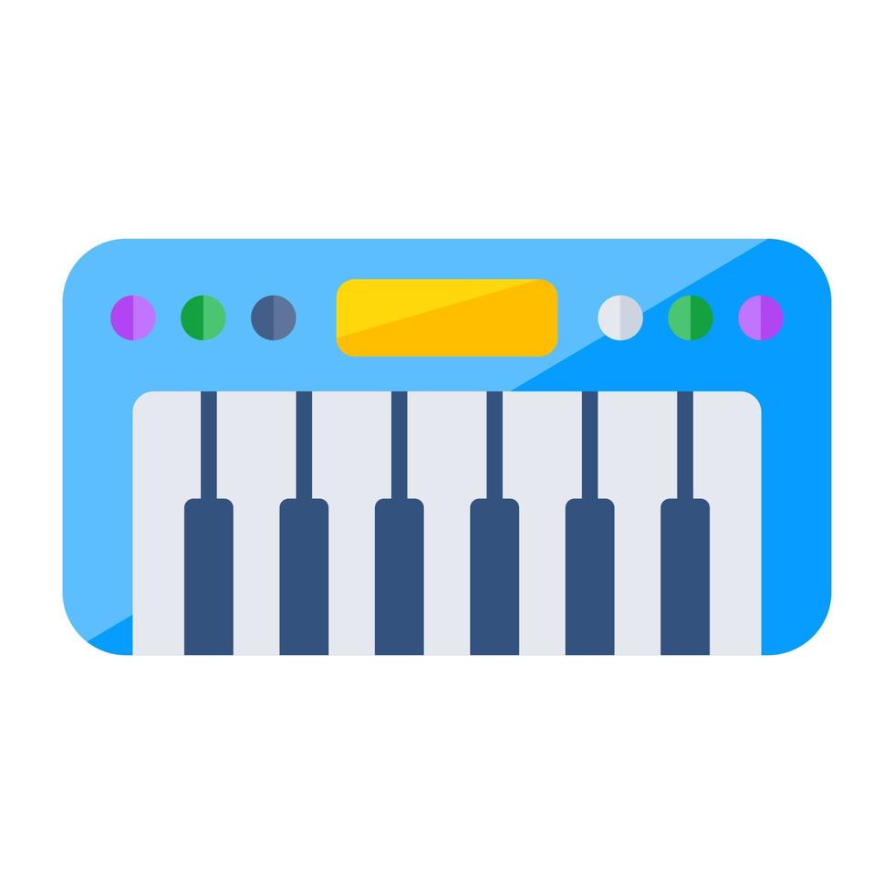Trendy vector design of piano, musical keyboard