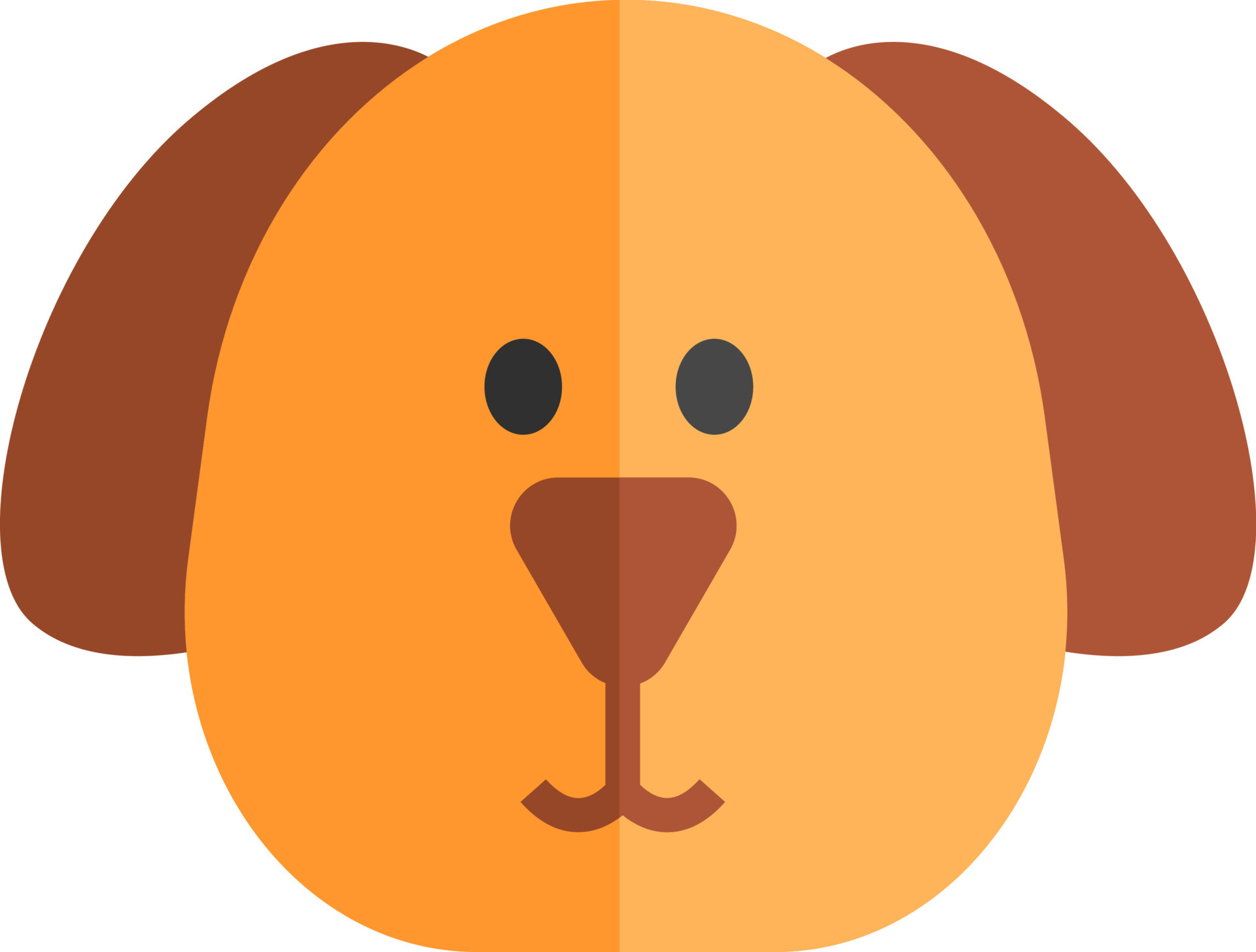 Brown dog, illustration, vector, on a white background. 13905501 Vector