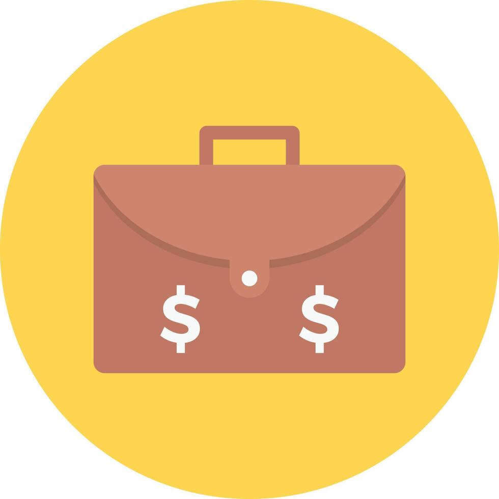 ilustración de vector de bolsa de dólar en un fondo. símbolos de calidad premium. iconos vectoriales para concepto y diseño gráfico.