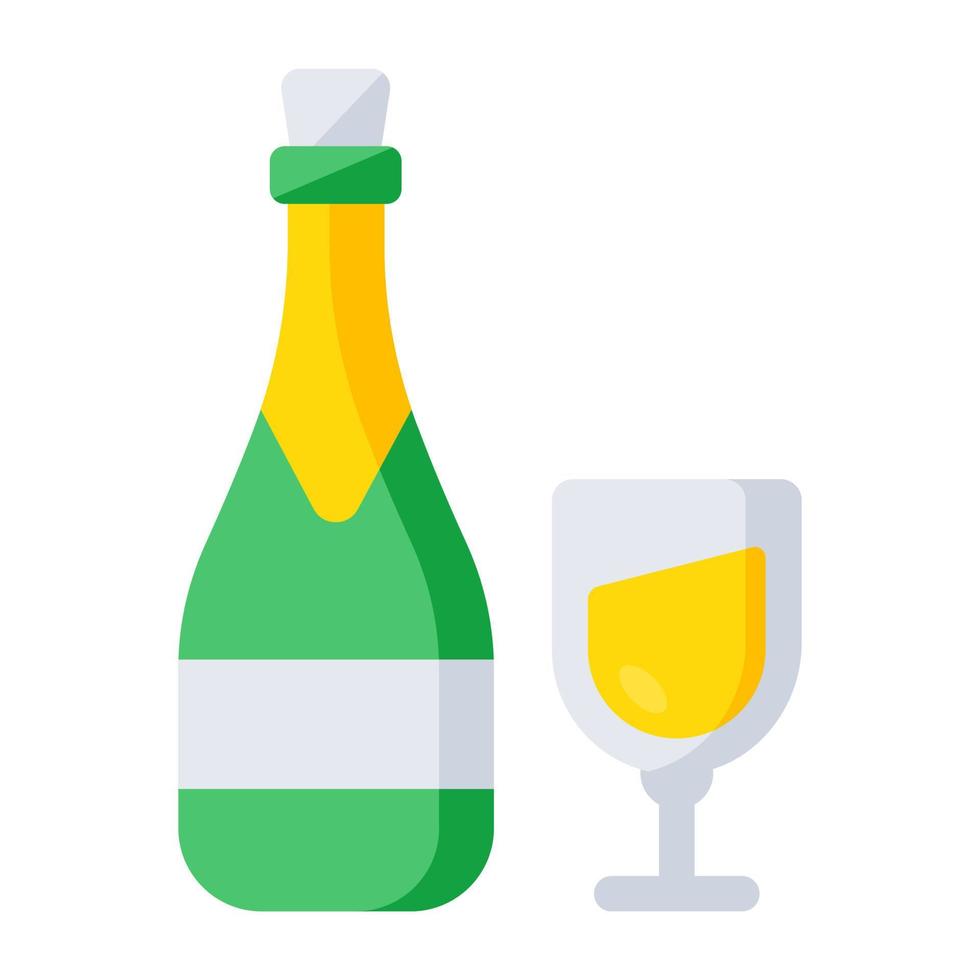 Modern design icon of wine bottle vector