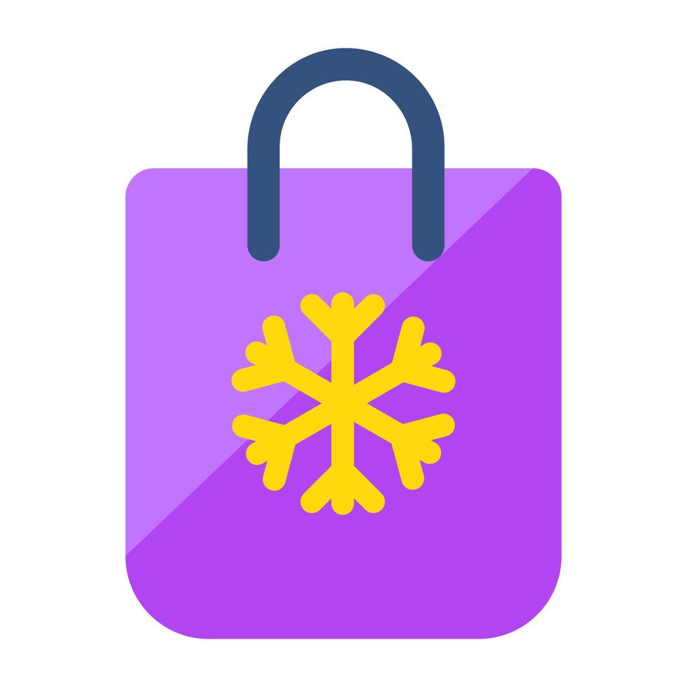 Modern design icon of christmas bag vector