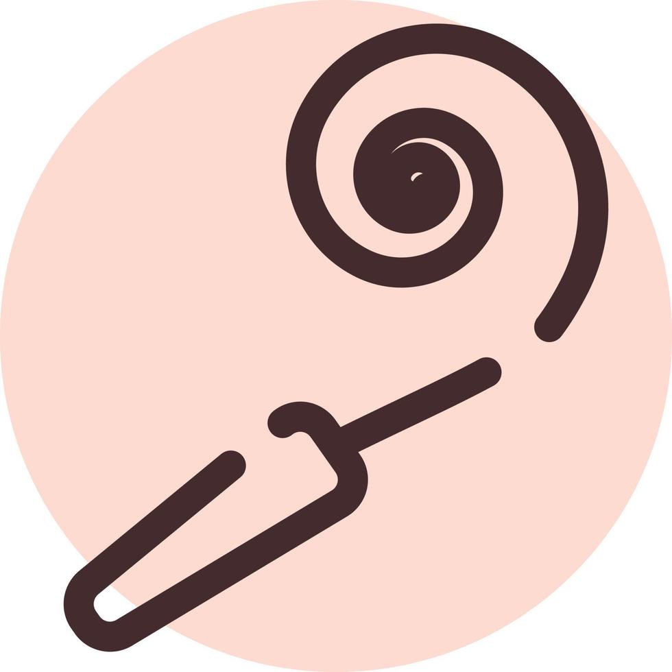 Birthday noisemaker, illustration, vector, on a white background. vector