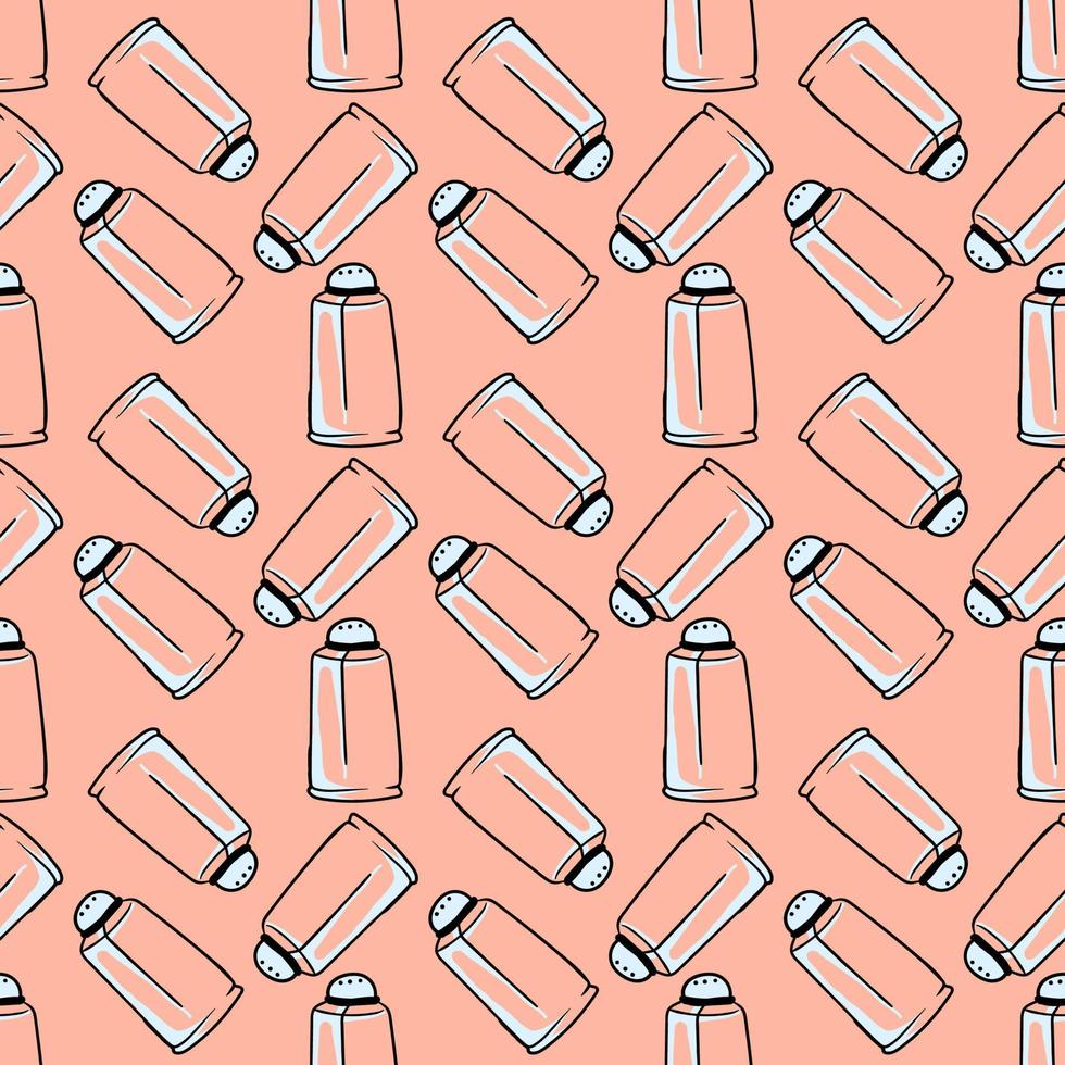 Salt shaker pattern, illustration, vector on white background