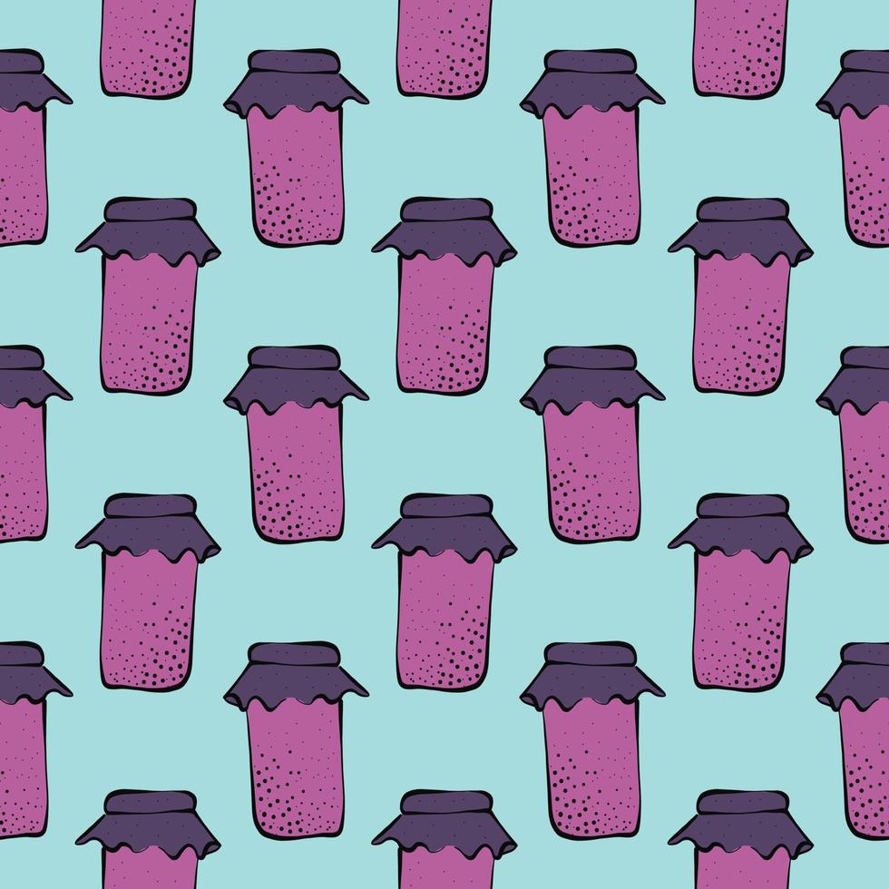 Purple jam,seamless pattern on white background. vector