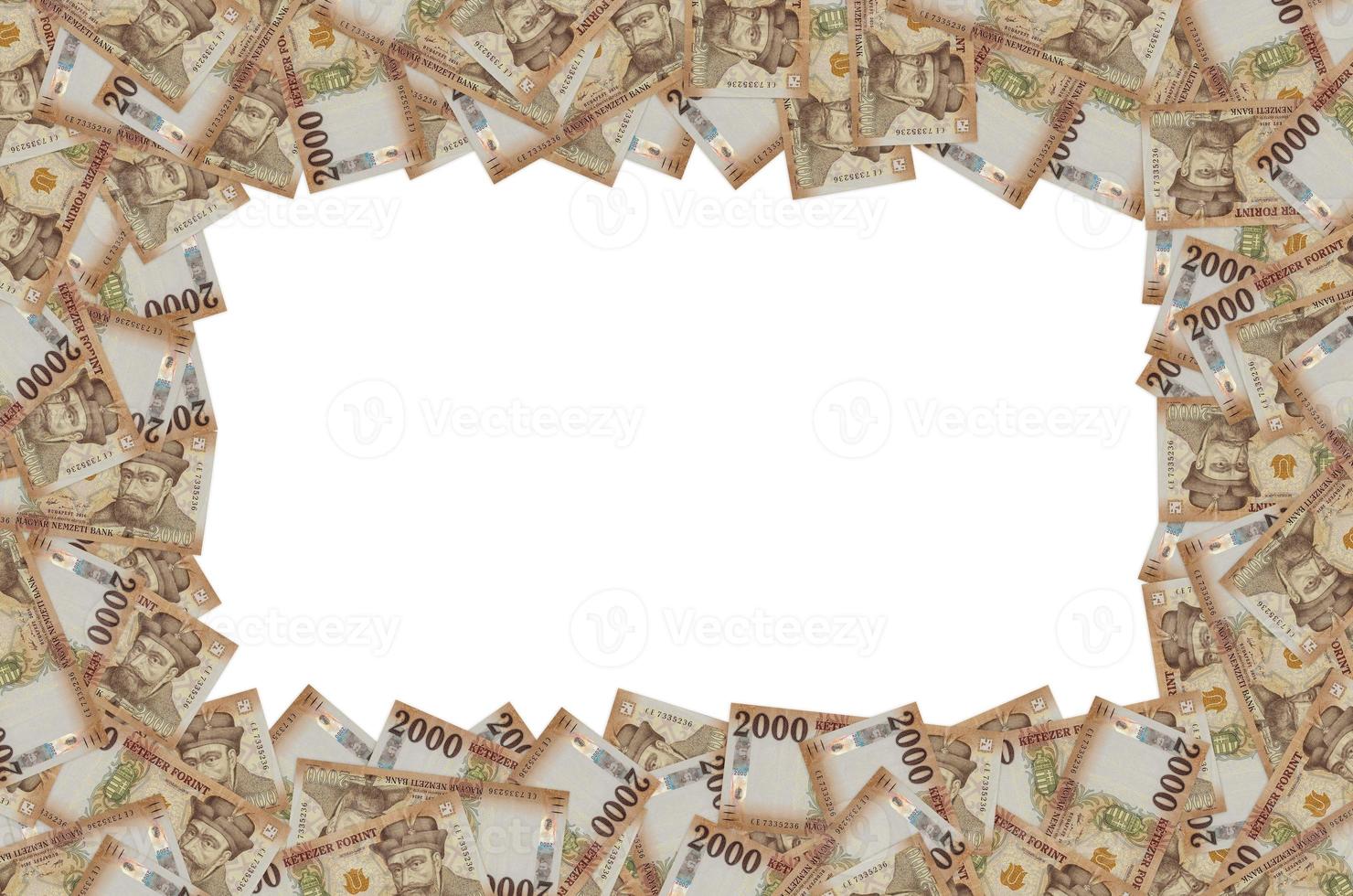 Prince Gabor Bethlen portrait from Hungary 2000 Forints 2017 Banknote pattern photo