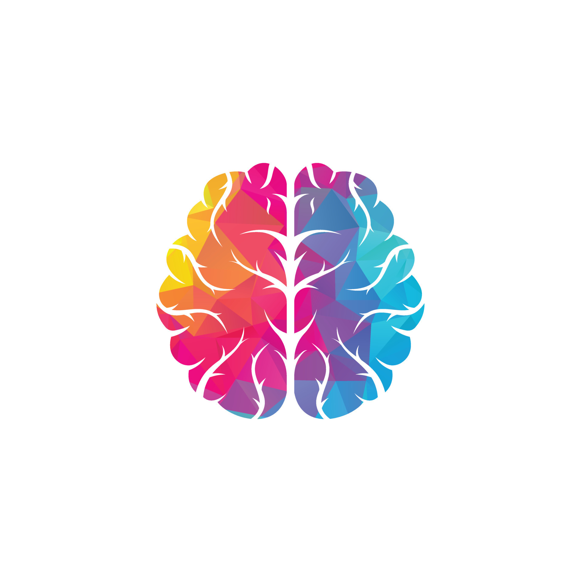 Creative brain logo design. Brainstorm power thinking brain Logotype icon  13906231 Vector Art at Vecteezy