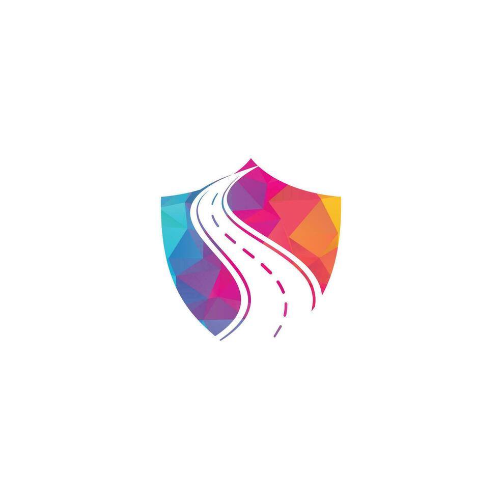 Creative road journey logo design. Road logo vector design template.