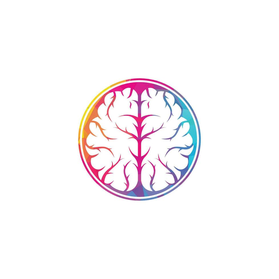 Creative brain logo design. Brainstorm power thinking brain Logotype icon vector