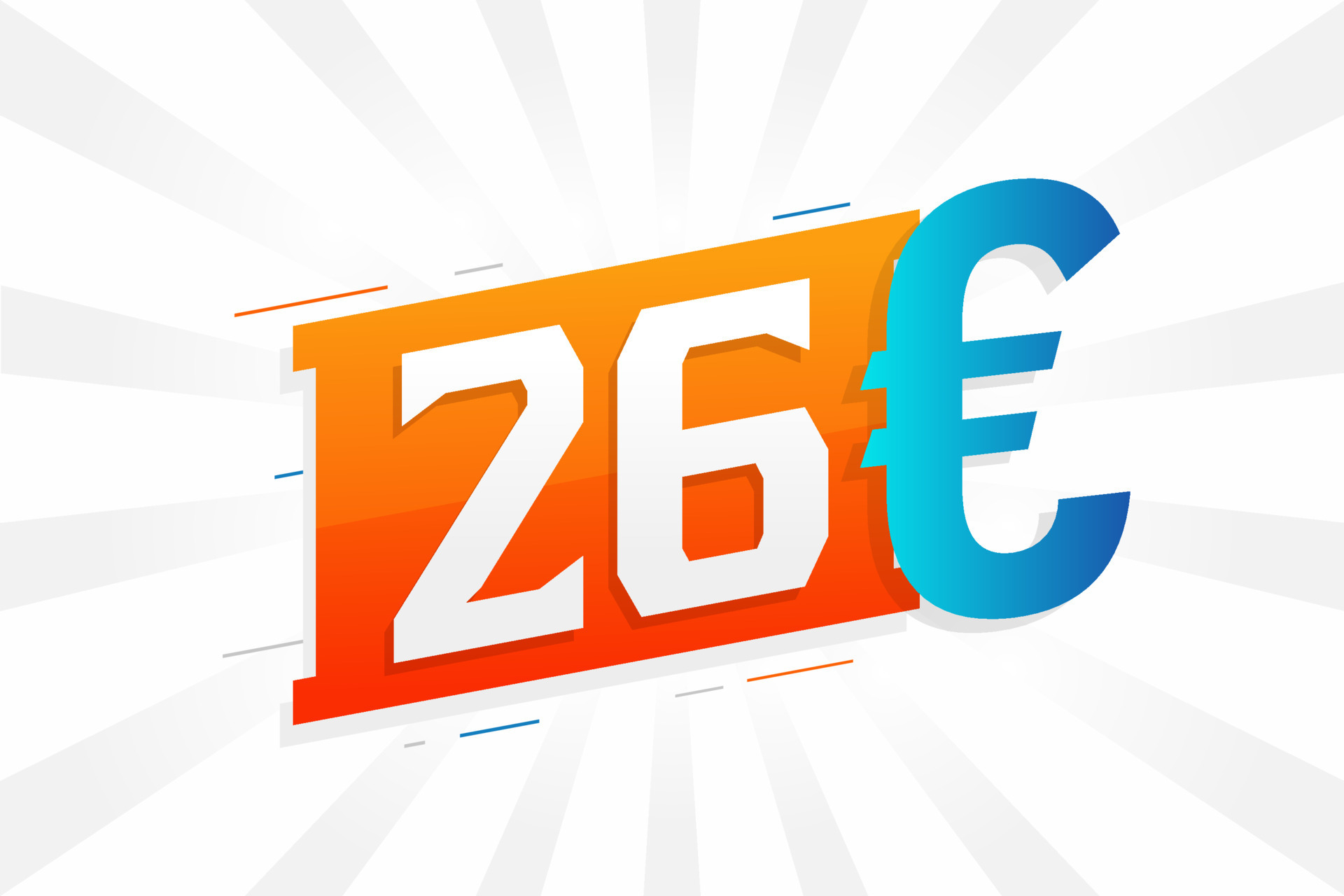 s-mbolo-de-texto-vectorial-de-moneda-de-26-euros-vector-de-stock-de