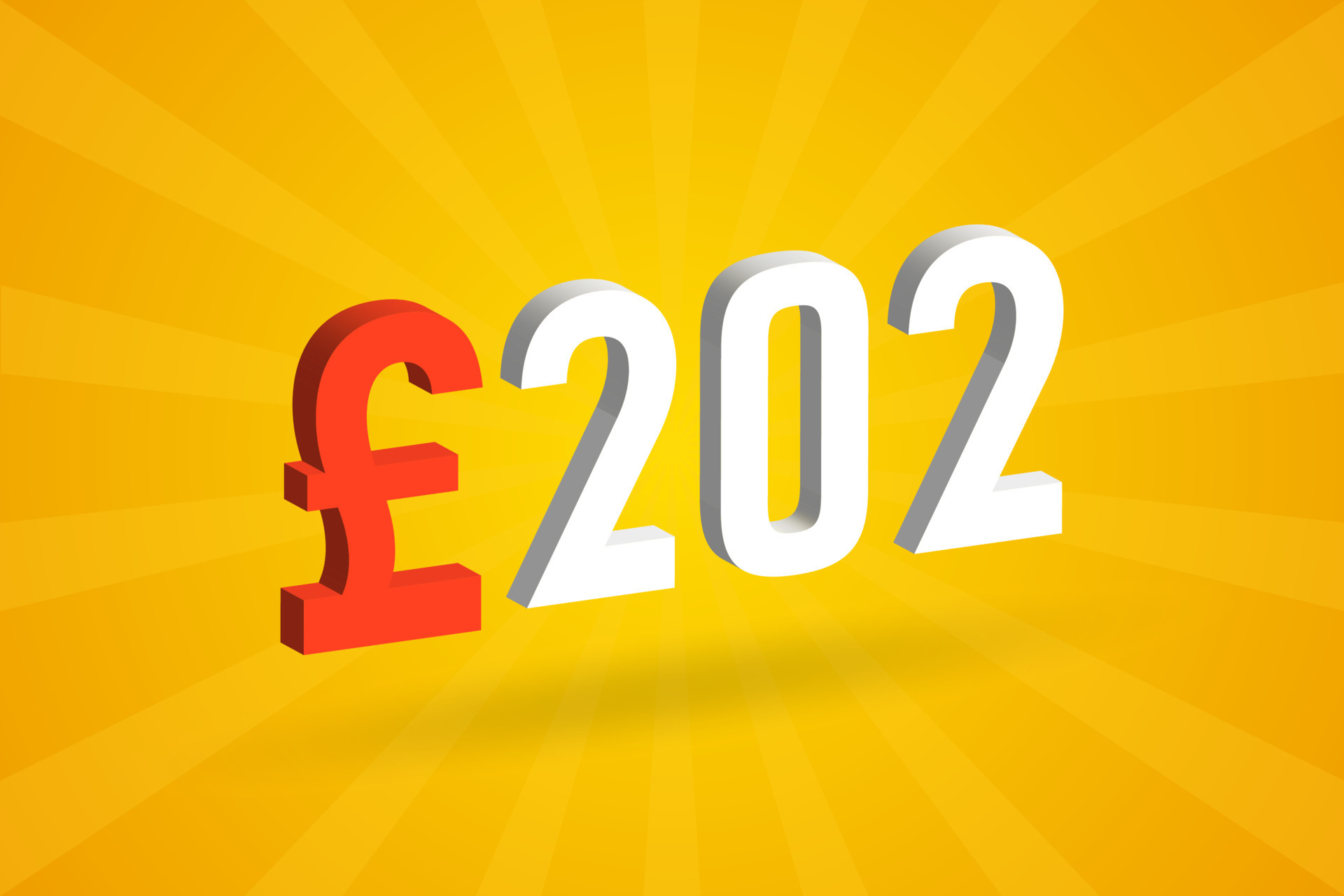 202 Pound Currency 3D Vector Text Symbol 3D 202 British Pound Money 202-pound-currency-3d-vector-text-symbol-3d-202-british-pound-money