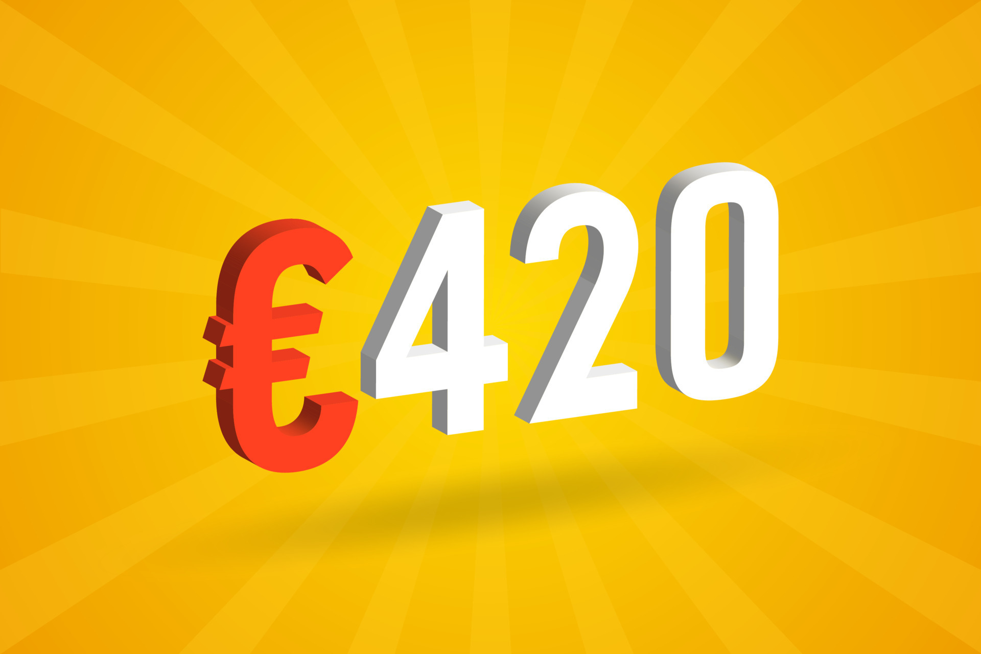 420 Euro Currency 3D Vector Text Symbol 3D 420 Euro European Union 420-euro-currency-3d-vector-text-symbol-3d-420-euro-european-union