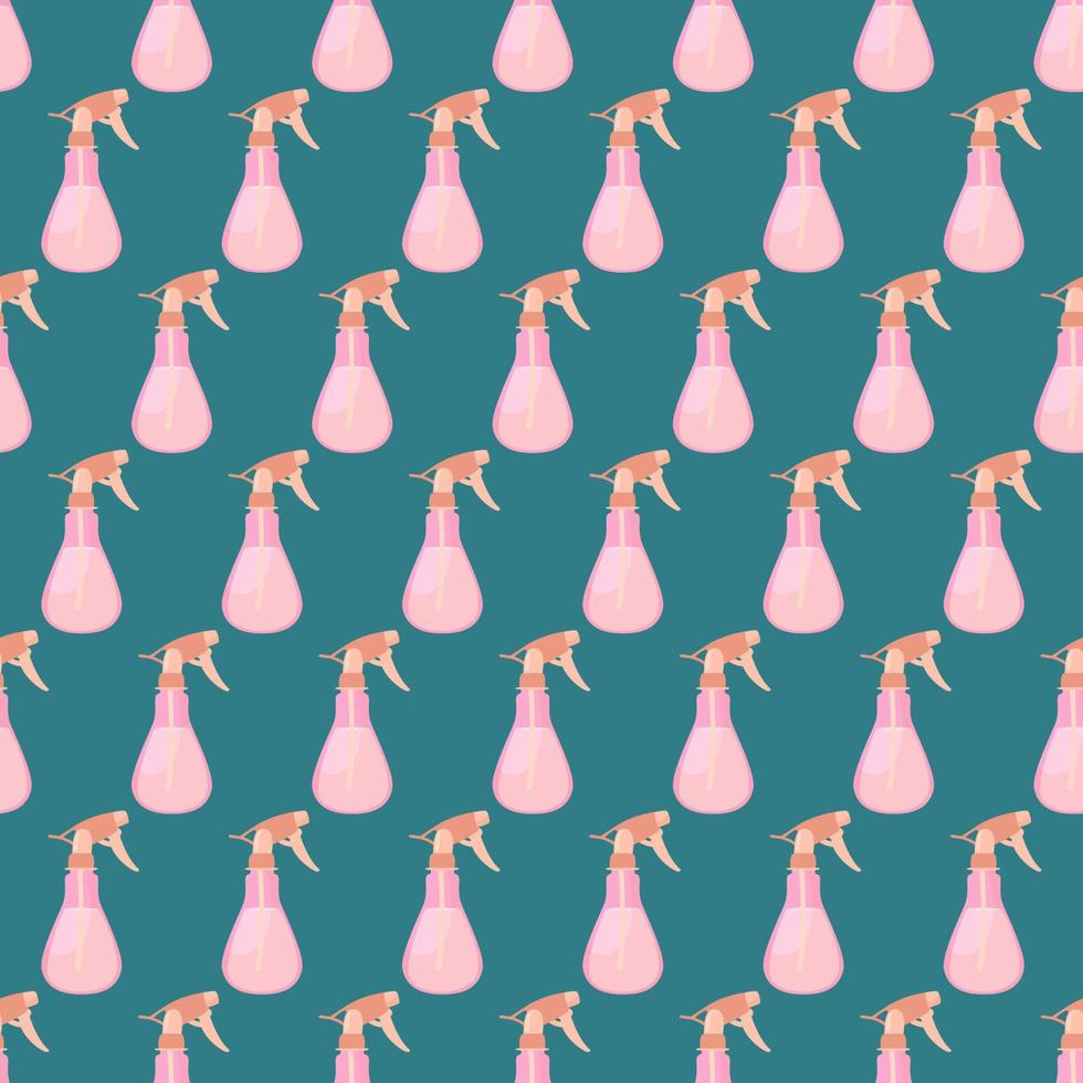Cleaning bottle pattern, illustration, vector on white background