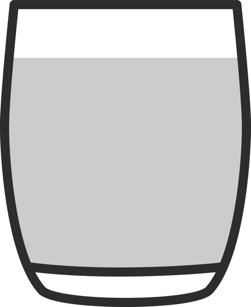 Juice glass, illustration, on a white background. vector