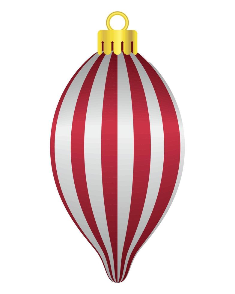 christmas ball drop shape vector