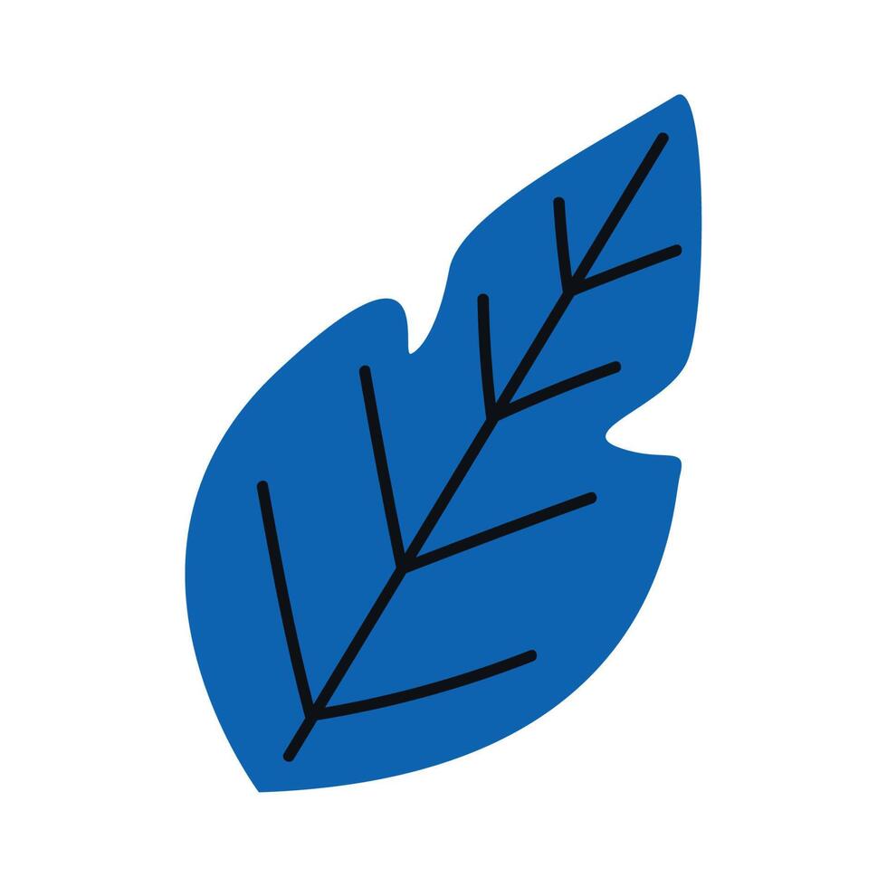 blue leaf plant foliage vector