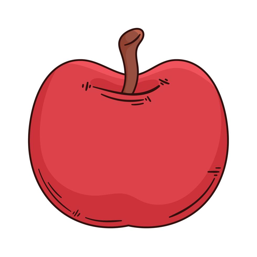 apple fresh fruit healthy vector