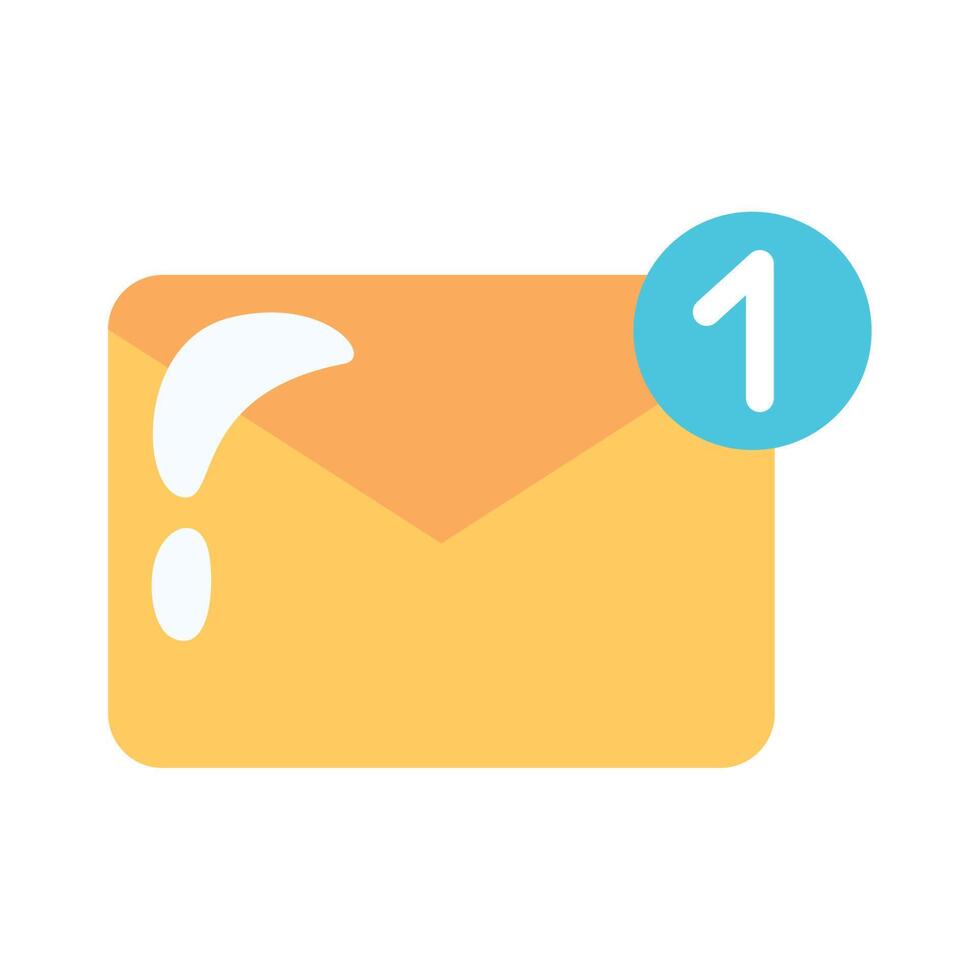 envelope mail with counter vector