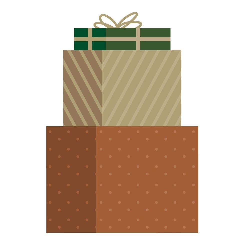 cajas de regalos de navidad vector