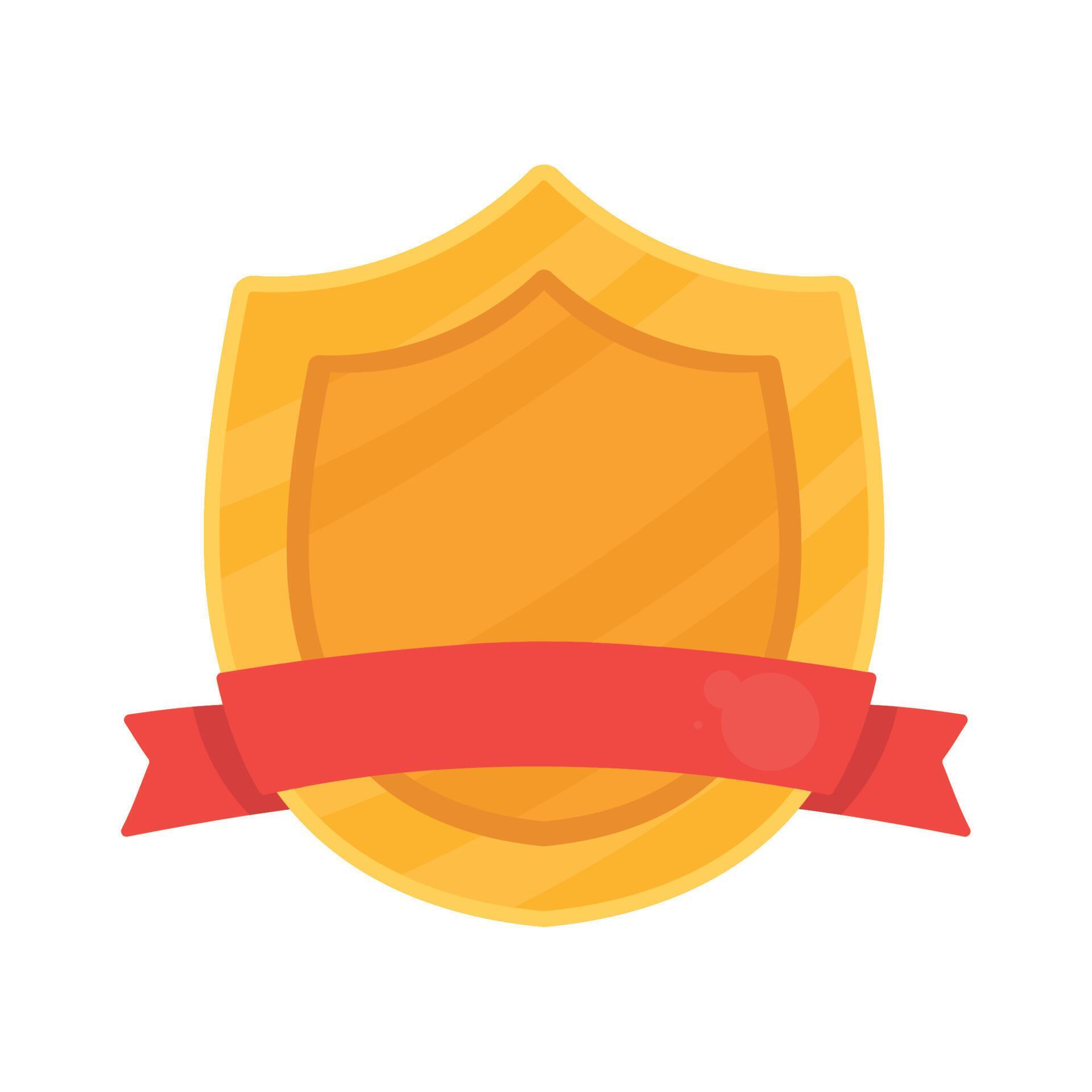 golden shield award 13908005 Vector Art at Vecteezy