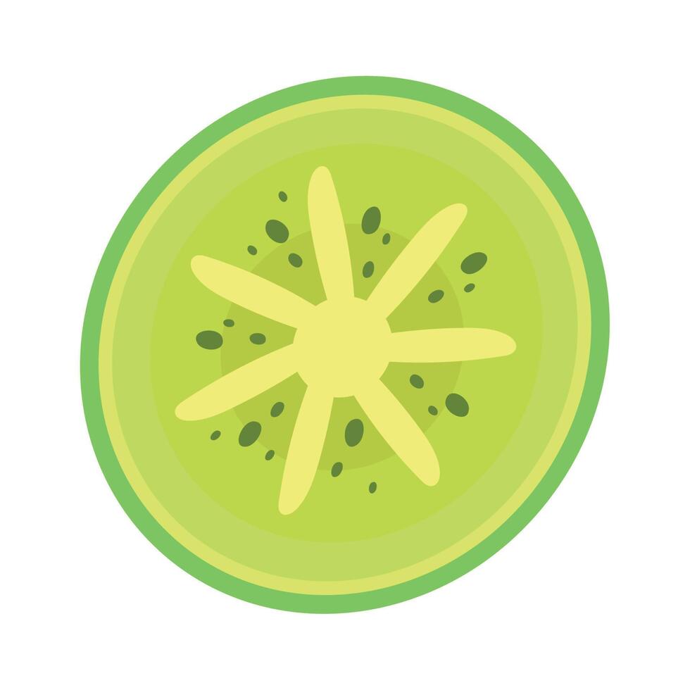 kiwi fresco saludable vector