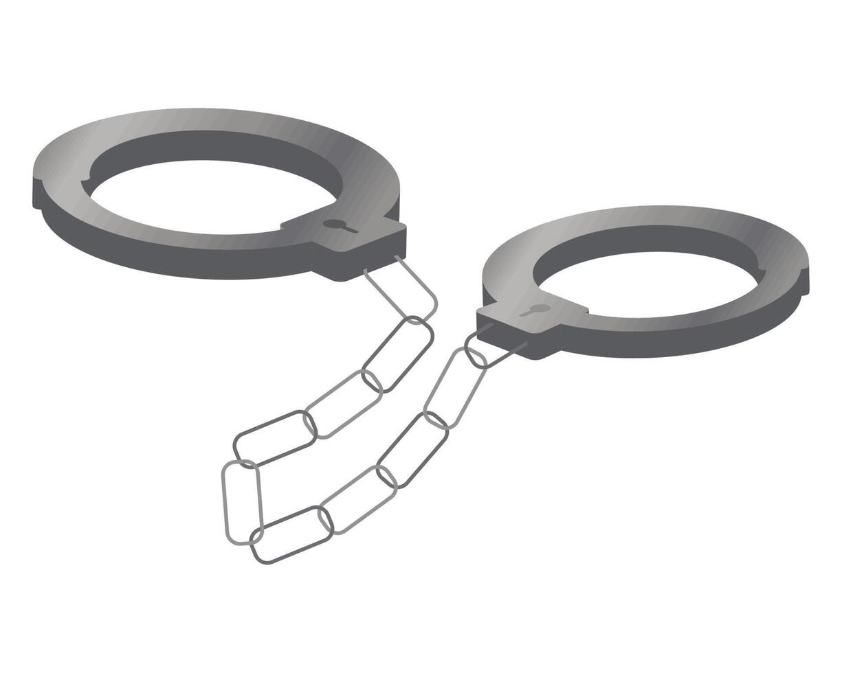 handcuffs law tool vector