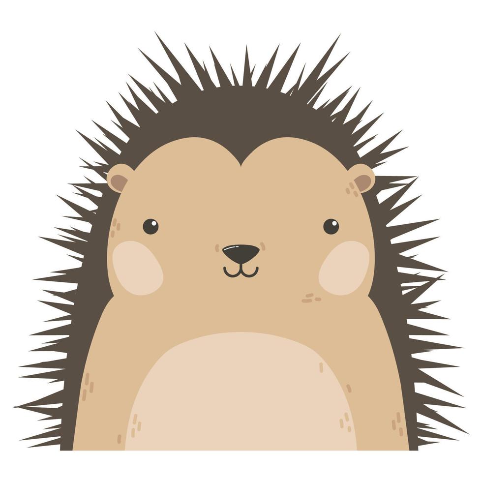 cute purcopine animal vector