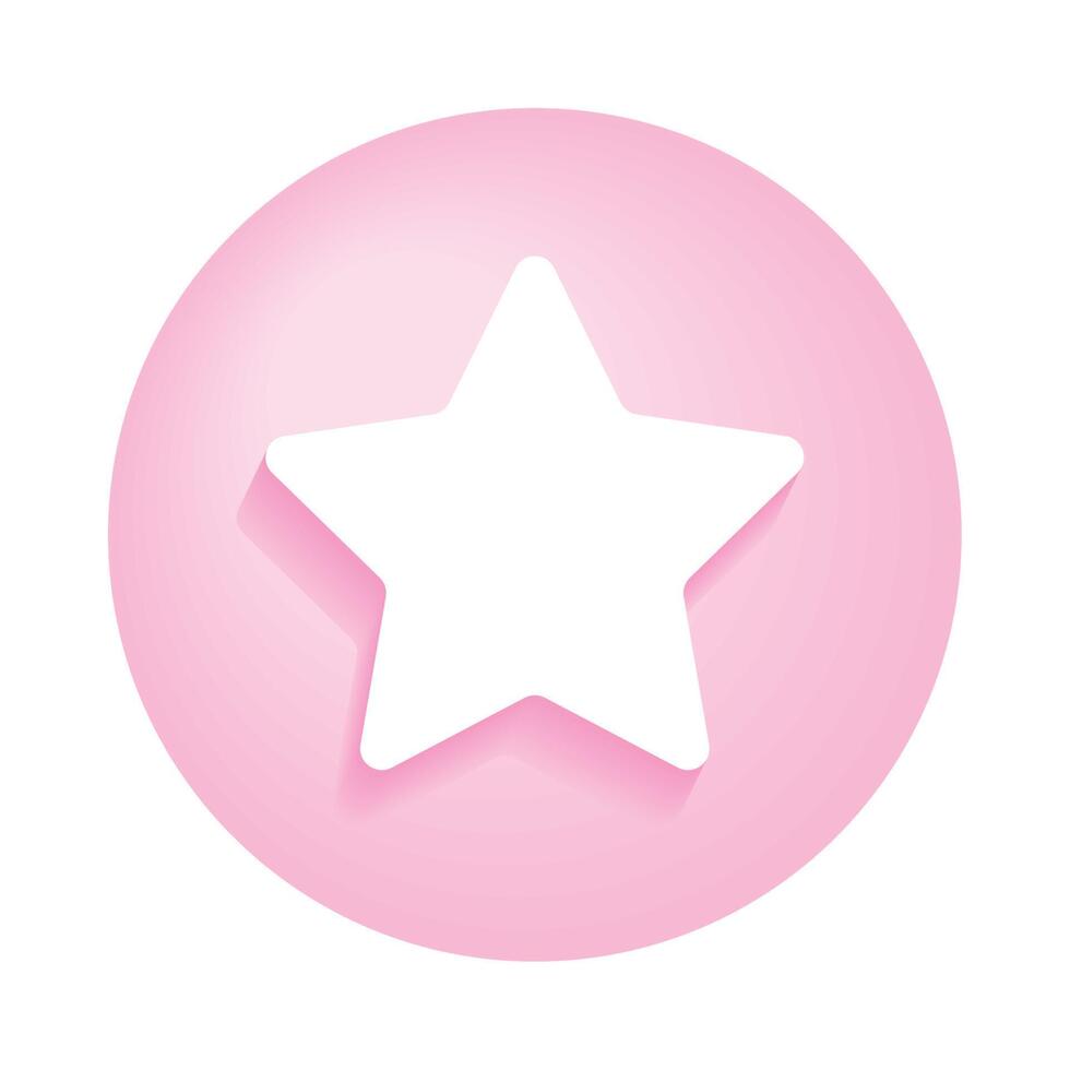 star user interface button vector