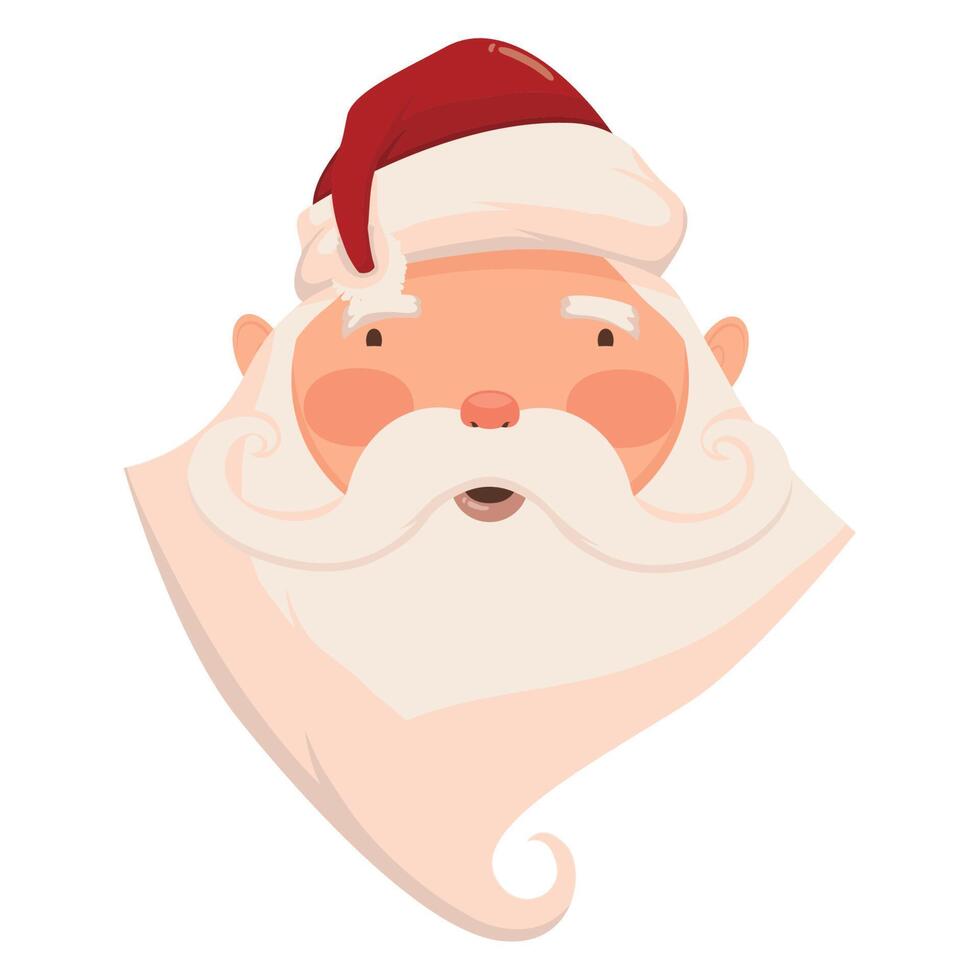 santa claus head 13908198 Vector Art at Vecteezy