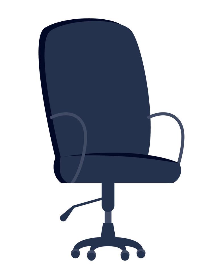 silla de oficina azul vector