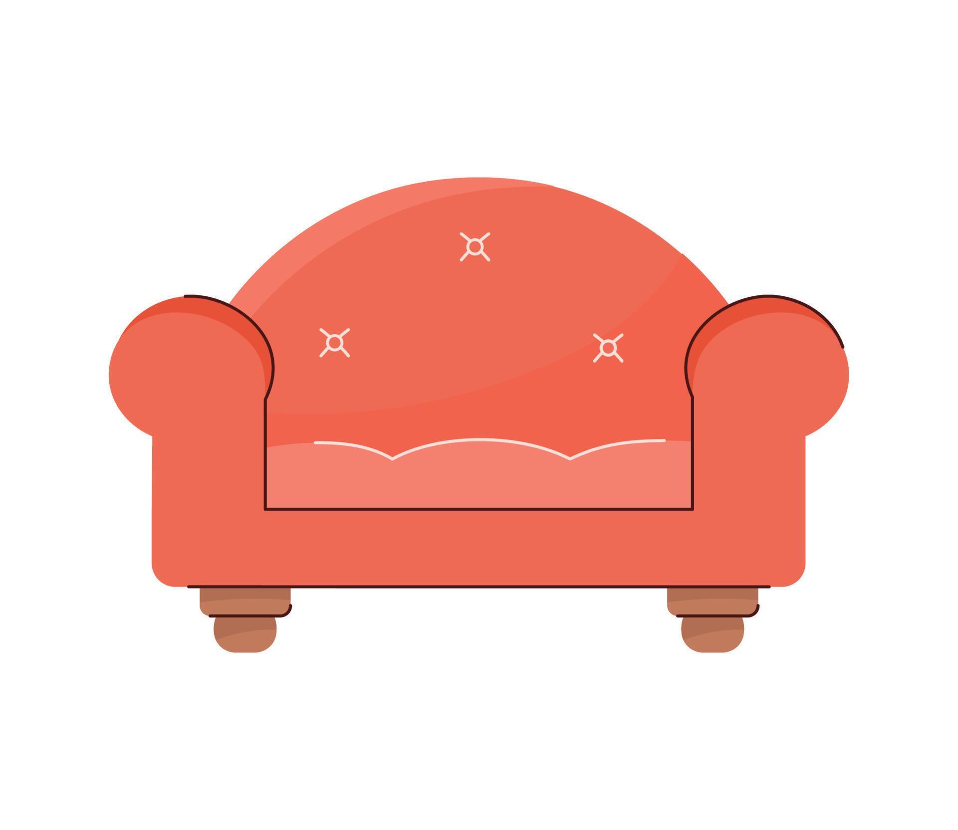 red sofa home furniture 13908241 Vector Art at Vecteezy