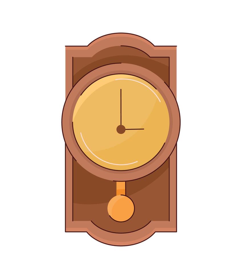 pendulum clock home furniture vector