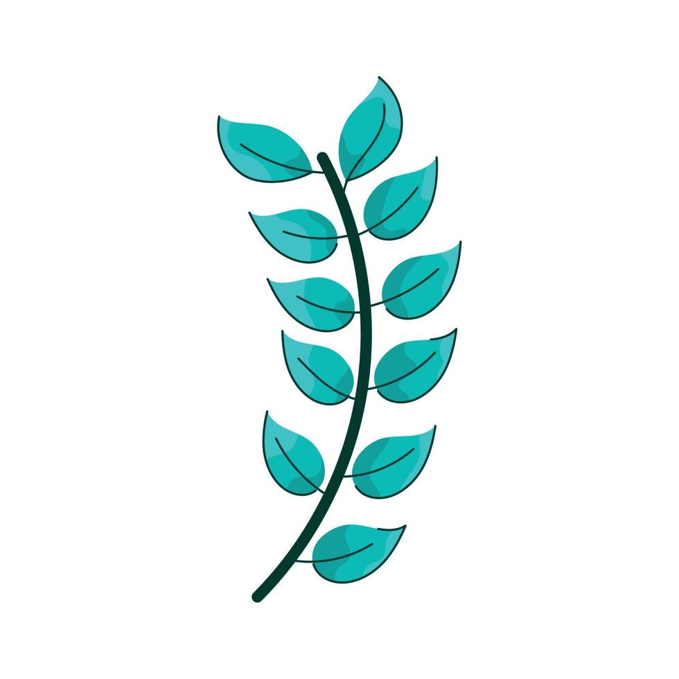 branch with leafs vector